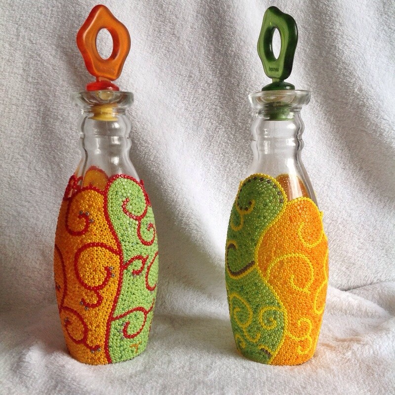 Йахо: Бутылочки для масла по заказу под цветовую гамму кухни)))