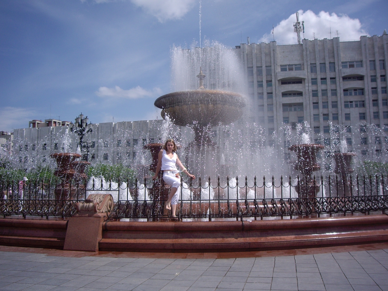 Площадь Ленина Хабаровск старый фонтан