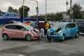 Два автомобильчика "поцеловались" на перекрестке в Южно-Сахалинске