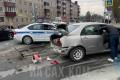 На перекрестке в Южно-Сахалинске столкнулись три седана