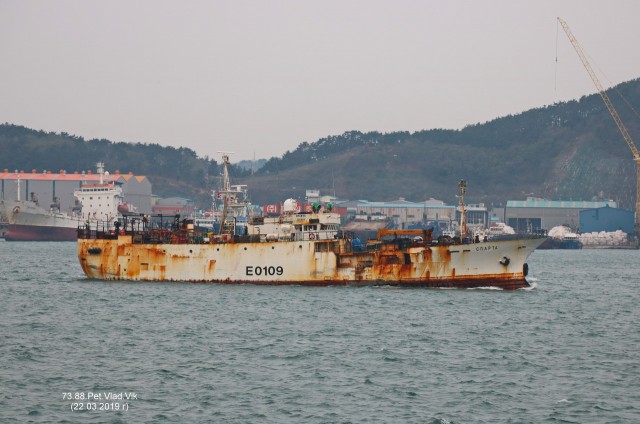 СПАРТА.   (Бывший  SEISHO  MARU No.68).  IMO  8809361,  MMSI 273345230.    Порт  Пусан.
Фотограф: 7388PetVladVik

Просмотров: 4509
Комментариев: 0