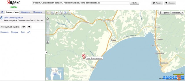 Кадастровая карта сахалинской области анивский район