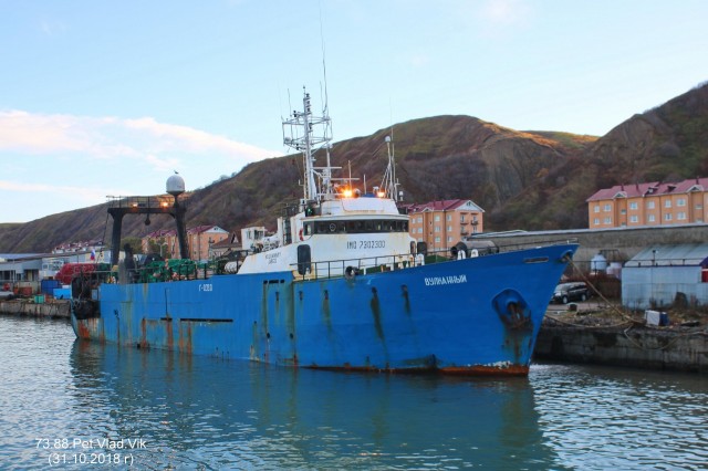 ВУЛКАННЫЙ (бывший RAUDINUPUR,  IMO 7302380,  MMSI 273893400,  CS UBGS).  Порт Невельск.
Фотограф: 7388PetVladVik

Просмотров: 3411
Комментариев: 0